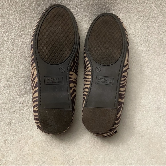 Michael Kors Zoey Zebra Print Loafers - Picture 8 of 8